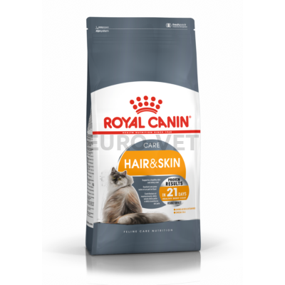 ROYAL CANIN HAIR & SKIN CARE - száraz táp felnőtt macskák részére a szebb szőrzetért és az egészséges bőrért 2 kg