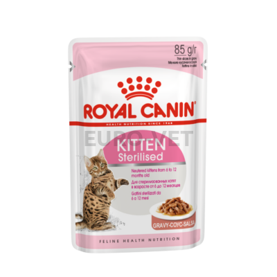 Royal Canin Kitten Sterilised - nedves táp ivartalanított kölyök macskák részére 0,085 kg