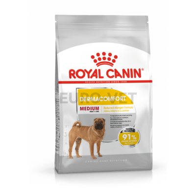 ROYAL CANIN MEDIUM DERMACOMFORT - száraz táp bőrirritációra hajlamos, közepes testű felnőtt kutyák részére 3 kg