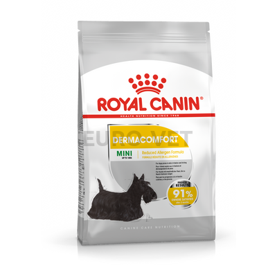 ROYAL CANIN MINI DERMACOMFORT - száraz táp bőrirritációra hajlamos, kistestű felnőtt kutyák részére 1 kg