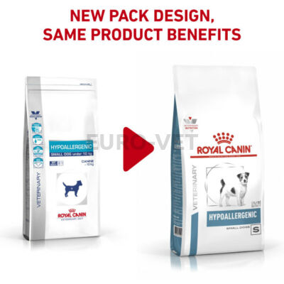 Royal Canin Hypoallergenic Small Dog HSD 24 - száraz gyógytáp kistestű felnőtt kutyák részére tápanyag intolerancia csökkentésére 3,5 kg