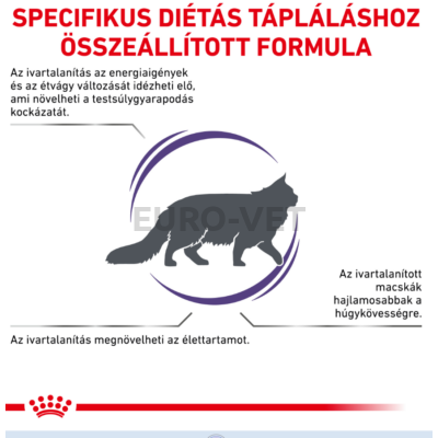 Royal Canin Neutered Satiety Balance - száraz gyógytáp ivartalanított felnőtt macskák számára mérsékelt kalóriatartalommal 8 kg