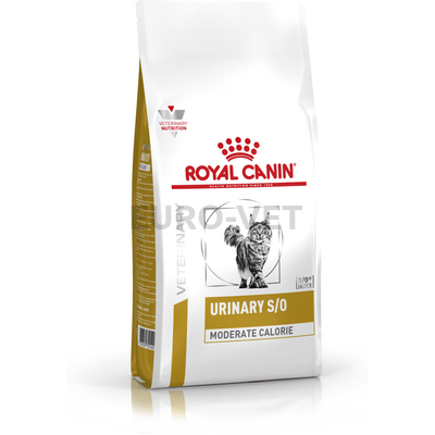 Royal Canin Urinary S/O Moderate Calorie - száraz gyógytáp felnőtt macskák részére hugyúti problémák megelőzéséért, mérs. kalóriatartalommal 1,5 kg