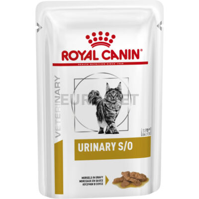 Royal Canin Urinary S/O Gravy - szószos nedves gyógytáp felnőtt macskák részére hugyúti problémák esetén 85 g