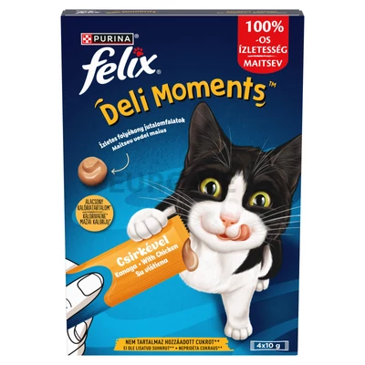 FELIX Deli Moments Csirke macska jutalomfalat 4x10g