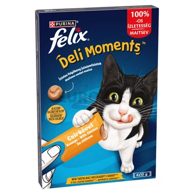 12602551 8445291532731 FELIX Deli Moments Csirke macska jutalomfalat 4x10g