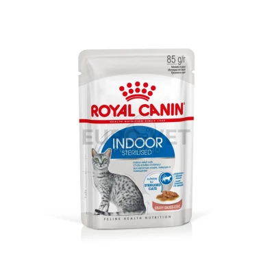 Royal Canin Indoor Gravy - nedves, szószos táp lakásban tartott felnőtt macskák számára 0,085 kg