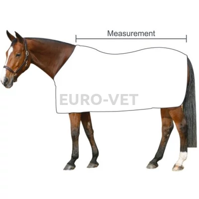 Riding World polár lótakaró keresztpántos hevederrel - sötétkék, 145 cm