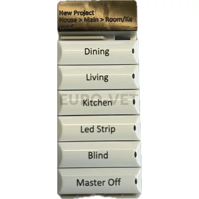 Control4® Decora vezetékes gomb 5 darab fehér színben