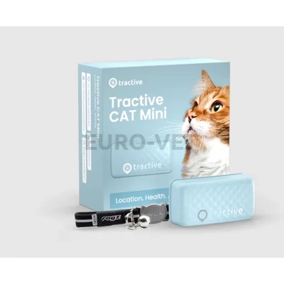 Tractive CAT Mini nyomkövető macskáknak 3 kg felett aktivitásmérővel menta színben biztonsági nyakörvvel TRCAT5MT