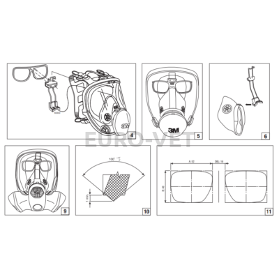 3M Universal Spectacle Kit 102, for 3M Full Facepiece FF-400 and 6000 series