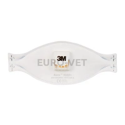 3M™ Aura™ részecskeszűrő félálarc, FFP2, szelepes, 9322+