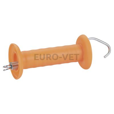 Kapufogó vezetékhez horoggal egyszerű rugóval/narancs