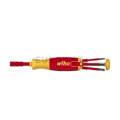 WIHA LiftUp electric VDE csavarhúzó és bittartó készlet 6r. SL+PZ+SL/PZ SB283109023/No.41234