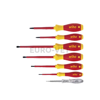 WIHA SoftFinish electric VDE csavarhúzó készlet 6+1r. SL+PH+fázisceruza 320N K7/No.00834